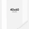 Ramme New Lifestyle Hvid 40x60 cm - Passepartout Hvid 25x50 cm