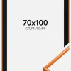 Ramme New Lifestyle Lys Orange 70x100 cm - Passepartout Sort 24x36 inches