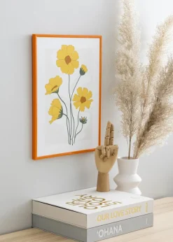 Ramme New Lifestyle Lys Orange 70x100 cm - Passepartout Sort 24x36 inches
