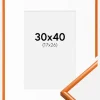 Ramme New Lifestyle Lys Orange 30x40 cm - Passepartout Hvid 18x27 cm