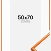 Ramme New Lifestyle Lys Orange 50x70 cm - Passepartout Hvid 33x56 cm