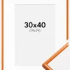 Ramme New Lifestyle Lys Orange 30x40 cm - Passepartout Hvid 20x30 cm