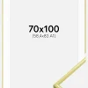 Ramme New Lifestyle Lysegul 70x100 cm - Passepartout Hvid 59,4x84 cm (A1)