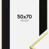 Ramme New Lifestyle Lysegul 50x70 cm - Passepartout Sort 33x56 cm