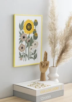 Ramme New Lifestyle Lysegul 70x100 cm - Passepartout Hvid 62x85 cm