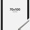 Ramme New Lifestyle Lysegrå 70x100 cm - Passepartout Sort 62x93 cm
