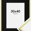 Ramme New Lifestyle Lysegul 30x40 cm - Passepartout Sort 20x28 cm