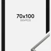 Ramme New Lifestyle Lysegrå 70x100 cm - Passepartout Sort 61x91,5 cm