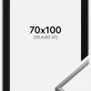 Ramme New Lifestyle Lysegrå 70x100 cm - Passepartout Sort 59,4x84 cm (A1)