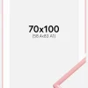 Ramme New Lifestyle Lyserød 70x100 cm - Passepartout Hvid 59,4x84 cm (A1)