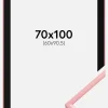 Ramme New Lifestyle Lyserød 70x100 cm - Passepartout Sort 61x91,5 cm