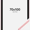Ramme New Lifestyle Lyserød 70x100 cm - Passepartout Sort 62x93 cm