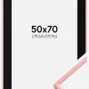 Ramme New Lifestyle Lyserød 50x70 cm - Passepartout Sort 16x24 inches