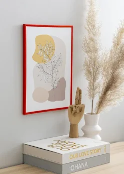Ramme New Lifestyle Lyserød 70x100 cm - Passepartout Sort 62x93 cm