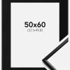Ramme New Lifestyle Mat Sort 50x60 cm - Passepartout Sort 15x20 inches