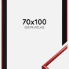 Ramme New Lifestyle Medium Red 70x100 cm - Passepartout Sort 24x36 inches