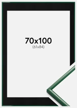 Ramme New Lifestyle Moss Green 70x100 cm - Passepartout Sort 62x85 cm