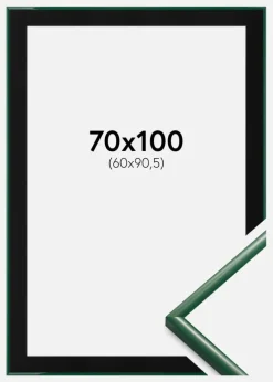 Ramme New Lifestyle Moss Green 70x100 cm - Passepartout Sort 61x91,5 cm
