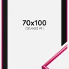 Ramme New Lifestyle Mørk Rosa 70x100 cm - Passepartout Sort 59,4x84 cm (A1)