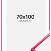Ramme New Lifestyle Mørk Rosa 70x100 cm - Passepartout Hvid 59,4x84 cm (A1)