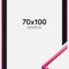 Ramme New Lifestyle Mørk Rosa 70x100 cm - Passepartout Sort 61x91,5 cm