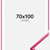 Ramme New Lifestyle Mørk Rosa 70x100 cm - Passepartout Hvid 62x85 cm