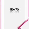 Ramme New Lifestyle Mørk Rosa 50x70 cm - Passepartout Hvid 16x24 inches