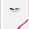 Ramme New Lifestyle Mørk Rosa 70x100 cm - Passepartout Hvid 60x90 cm