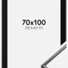 Ramme New Lifestyle Mørkegrå 70x100 cm - Passepartout Sort 59,4x84 cm (A1)