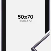 Ramme New Lifestyle Mørkelilla 50x70 cm - Passepartout Sort 42x59,4 cm (A2)