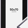 Ramme New Lifestyle Mørkelilla 50x70 cm - Passepartout Sort 33x56 cm
