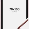 Ramme New Lifestyle Mørkerød 70x100 cm - Passepartout Sort 62x93 cm