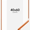 Ramme New Lifestyle Orange 40x60 cm - Passepartout Hvid 25x50 cm