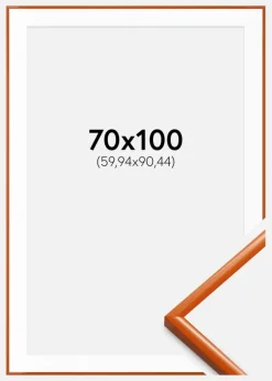 Ramme New Lifestyle Orange 70x100 cm - Passepartout Hvid 24x36 inches