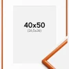 Ramme New Lifestyle Orange 40x50 cm - Passepartout Hvid 27,5x37 cm