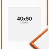 Ramme New Lifestyle Orange 40x50 cm - Passepartout Hvid 30x41 cm