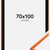 Ramme New Lifestyle Orange 70x100 cm - Passepartout Sort 62x85 cm