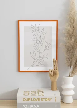Ramme New Lifestyle Orange 70x100 cm - Passepartout Sort 62x93 cm