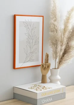 Ramme New Lifestyle Orange 70x100 cm - Passepartout Hvid 62x93 cm