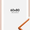 Ramme New Lifestyle Orange 60x80 cm - Passepartout Hvid 49,3x69,3 cm
