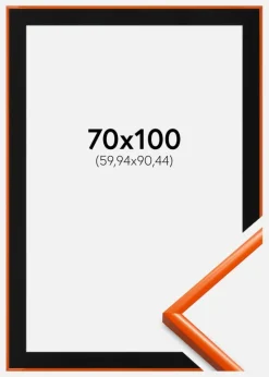 Ramme New Lifestyle Orange 70x100 cm - Passepartout Sort 24x36 inches