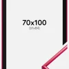 Ramme New Lifestyle Rose 70x100 cm - Passepartout Sort 62x85 cm