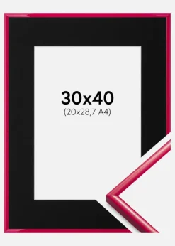 Ramme New Lifestyle Rose 30x40 cm - Passepartout Sort 21x29,7 cm (A4)