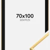 Ramme New Lifestyle Shiny Gold 70x100 cm - Passepartout Sort 61x91,5 cm