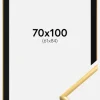 Ramme New Lifestyle Shiny Gold 70x100 cm - Passepartout Sort 62x85 cm