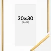 Ramme New Lifestyle Shiny Gold 20x30 cm - Passepartout Hvid 10x20 cm