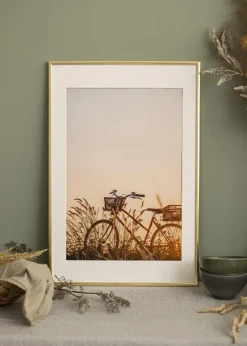 Ramme New Lifestyle Shiny Gold 30x40 cm - Passepartout Hvid 8x12 inches
