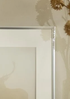 Ramme New Lifestyle Sølv 60x80 cm - Passepartout Hvid 50x60 cm