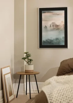 Ramme New Lifestyle Sølv 60x90 cm - Passepartout Sort 40x70 cm