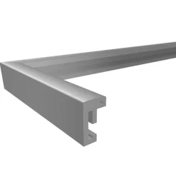 Ramme New Lifestyle Sølv 70x100 cm - Passepartout Hvid 59,4x84 cm (A1)
